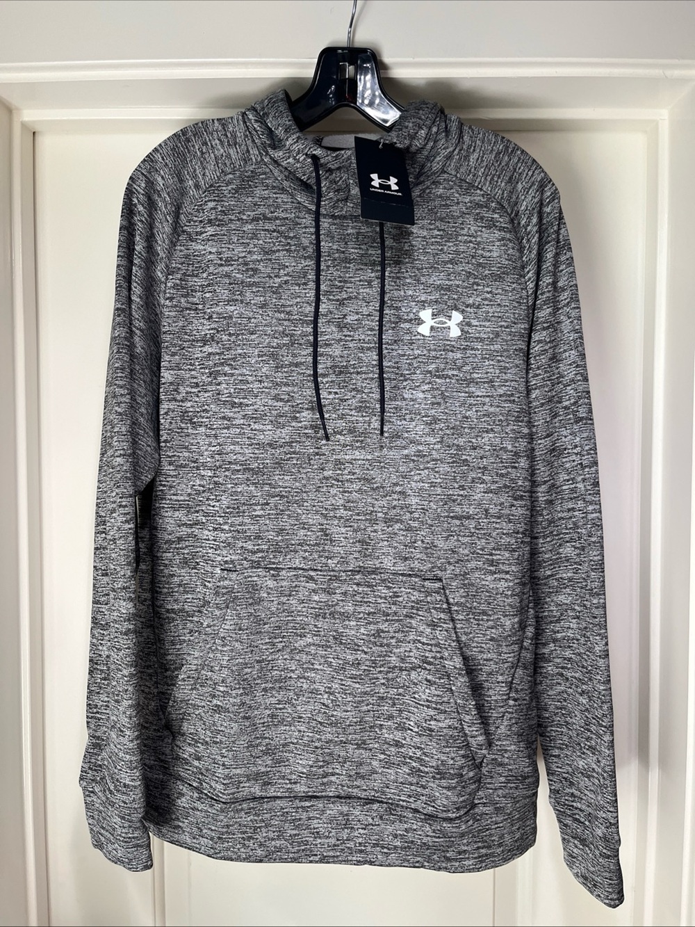 Mens Medium Under Armour Fleece Twist Hoodie Sweatshirt Black New 1373405 001
